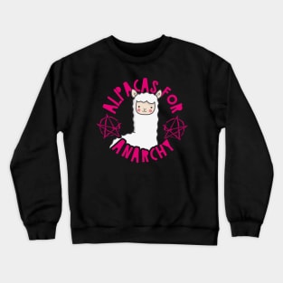 Alpacas For Anarchy Crewneck Sweatshirt